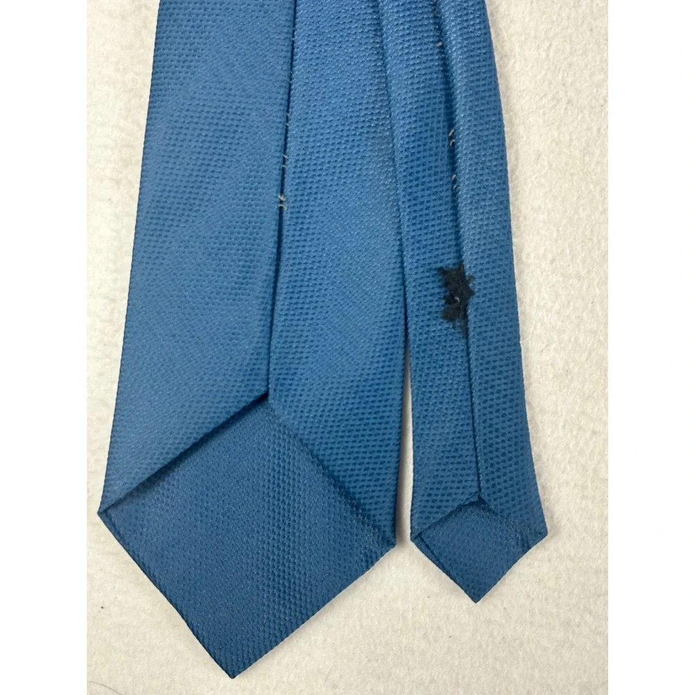 Unbranded Necktie Mens One Size Blue Textured Business Classic